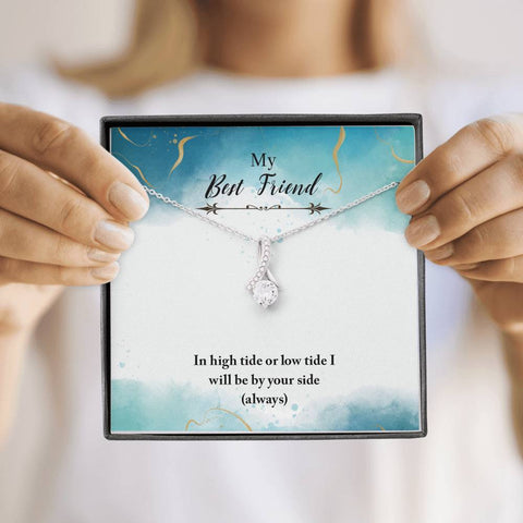 Best Friend Necklaces with Wishes 