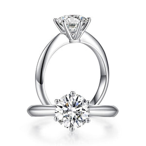 1.5 Carat Moissanite Diamond Solitaire Engagement Ring 925 Sterling Silver MFR8341 my-jewels